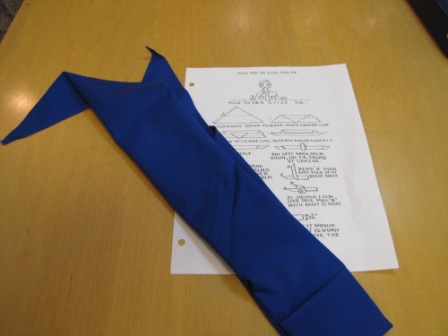 archival uniform tie and instructions