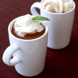 Minty hot chocolate